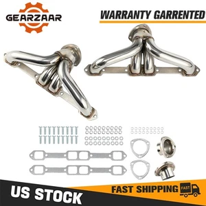Stainless Exhaust Headers Super Short Small Block For Chevy Impala Nova Corvette - Picture 1 of 14