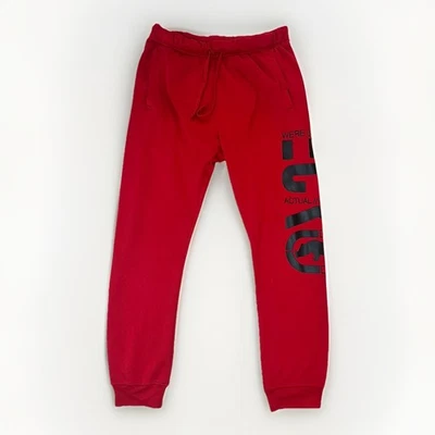 Pantalones de chándal Ecko Unltd para hombre XL rojos negros con logotipo real hecho Y2K Foto 1 de 4