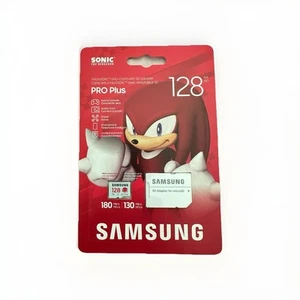 Samsung PRO Plus Sonic The Hedgehog + Adaptador, 128GB microSDXC, 128GB, Blanco - Imagen 1 de 2
