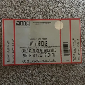Amy Winehouse ticket Newcastle Carling Academy 18/11/07 #3196 - Picture 1 of 1