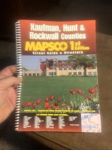 MAPSCO KAUFMAN, HUNT & ROCKWALL STREET GUIDE 1st Edition - Picture 1 of 2
