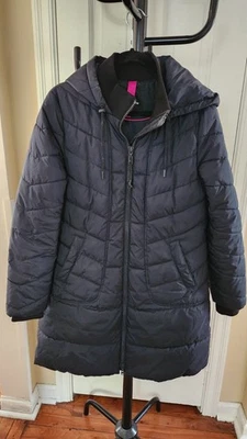Taifun Women's Black Quilted Jacket Size L Hooded  - Image 1 of 4