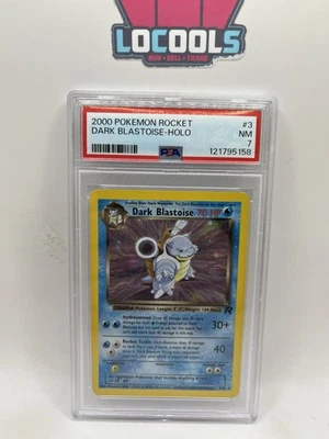 2000 Pokemon Rocket #3 Dark Blastoise Holo PSA 7 NM - Image 1 of 2
