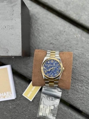 Michael Kors blue dial with gold/silver  Channing Women's Watch - Image 1 of 4