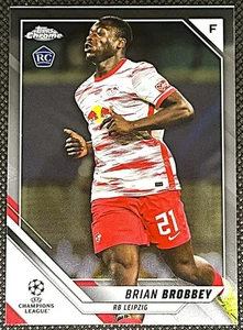 2021-22 Topps Chrome UCL #105 Brian Brobbey (RC) - RB Leipzig - Picture 1 of 2