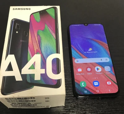 Samsung Galaxy A40 Schwarz 64GB 5,9" Super-AMOLED-Display Android 11 SMA405FN/DN - Bild 1 von 4