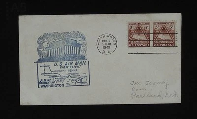 All American First Flight Washington DC - Pittsburgh Pennsylvania - 1949 - Image 1 of 2
