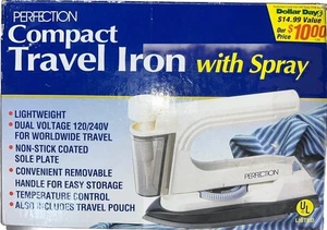 Vintage Perfection Reisebügeleisen kompakt mit Spray leicht antihaftbeschichtet Neu! 🍀 - Bild 1 von 5