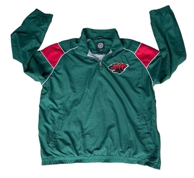 Minnesota Wild NHL Quarter Zip Pullover Windbreaker Men’s XL Green G-III Apparel - Image 1 of 4