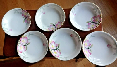 Noritake Azalea 6 BERRY / Dessert BOWLS VGC Japan 5 3/8" - #19322 - Image 1 of 4