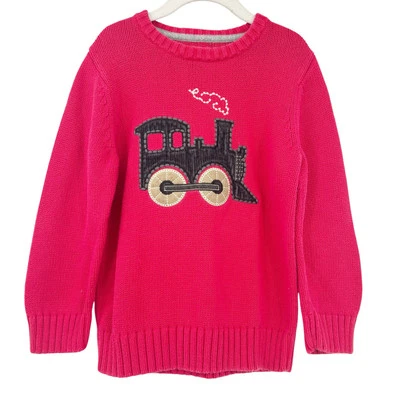 Suéter OshKosh B'gosh Niños Otoño Invierno Tejido Tren Vacaciones Navidad Talla 5 Rojo Foto 1 de 4