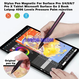 Stylus Pen For Microsoft Surface Pro 3/4/5/6/7/8 Go 2/3 Book Latpop Studio - Red - Picture 1 of 22
