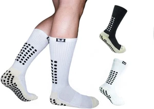 Unisex anti Slip Sports Thicken Cushion Soccer Socks Non Skid Grippy Traction fo - Picture 1 of 7