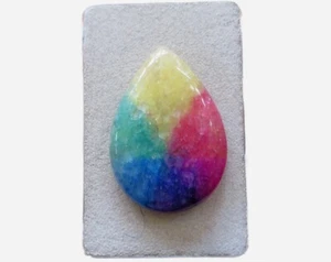 Solarquarz bunt Cabochon 34x23,8 mm Nr. U31785 - Bild 1 von 1
