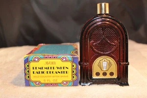 AVON REMEMBER WHEN RADIO DEKANTER WILD COUNTRY AFTER SHAVE 5 UNZEN VOLL MIT BOX - Bild 1 von 2