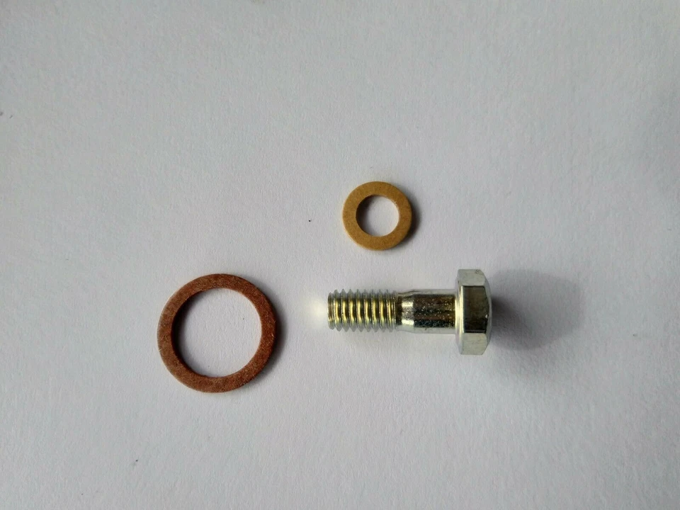 Lavadoras de pernos y fibra Vespa Carb Banjo para carbohidratos Si & Shb todos los engranajes modelos Vespa Foto 1 de 1