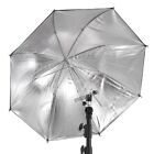 83cm 33" Photo Studio Video Photography Flash Reflector Umbrella Black Silver