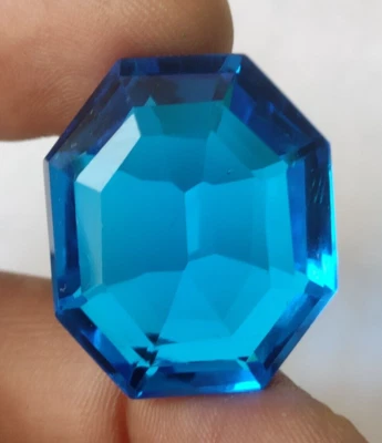 63.2 Ct Large Blue Tanzanite Fancy Faceted Cut Loose Gemstone for Ring & Pendant - Image 1 of 4