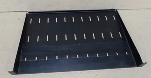 1U 19 Inch Rack Mount Universal Cantilever Shelf -300mm Deep - Black - Photo 1/2