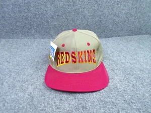Washington Redskins Hat Mens Snapback Red Maroon 90s Twill NFL Team Football NEW - Picture 1 of 9