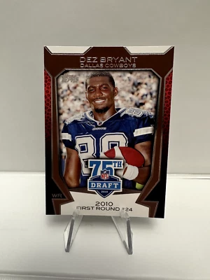 Dez Bryant RC - 2010 Topps Draft 75th Anniversary #75DA-39 Dallas Cowboys - Image 1 of 4