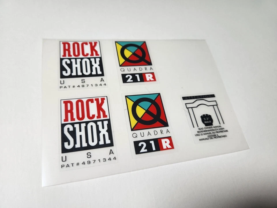 Sticker Decal Set fits RockShox Quadra 21R - Image 1 of 1