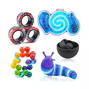 Cevioce 5Pcs Fidget Toys Adults Pack,Stocking Stuffers for Teens Boys Girls,A... - Picture 1 of 6