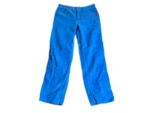 Marc Jacobs Pants Womens 24x25 Blue The Turn-Up Jean Corduroy Capri Crop Italy - Picture 1 of 15