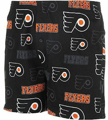 Philadelphia Flyers Mens Black Insider Boxer Shorts by College Concepts Cover