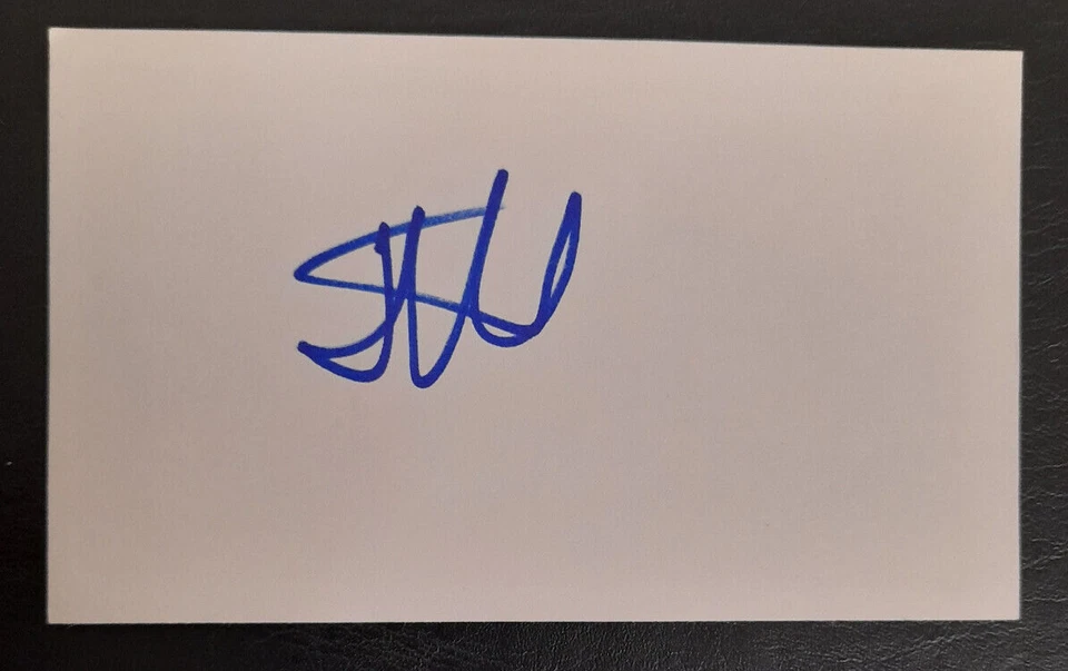 Sergei Pavlovich Signature Signed Auto Autograph 3x5 Index Card UFC MMA - Image 1 of 1