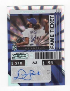 2022 Chronicles Contenders Fame Ticket Autograph ANDRE JACKSON DODGERS HOLO 2/5 - Picture 1 of 2