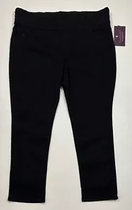 Gloria Vanderbilt Size 18W Black AMANDA Pull On Slim Leg Super Stretch Pants NWT - Picture 1 of 11