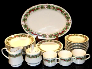 Sango "Christmas Holly" #8415 Dinnerware - Picture 1 of 49