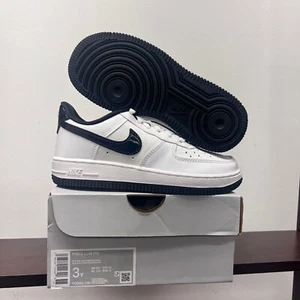 Nike Air Force 1 '07 LV8 EMB White Black Pure Platinum DQ0301-100 PS Size 3Y - Picture 1 of 4