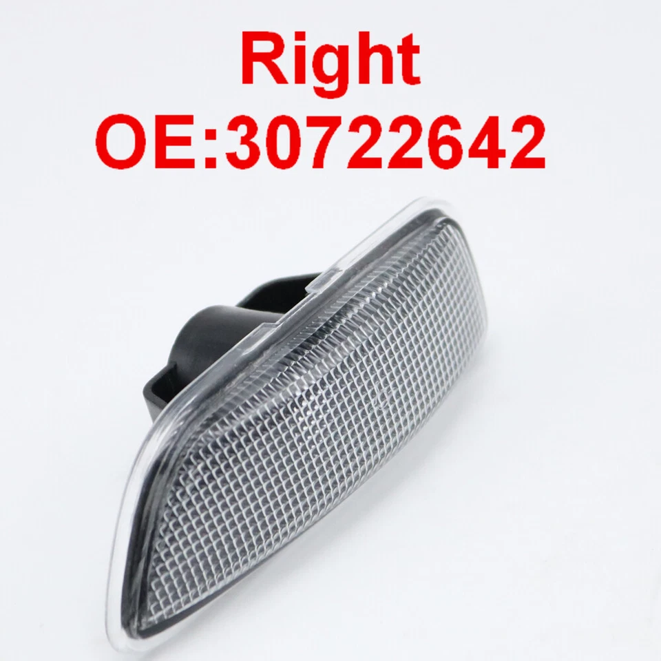 1 pieza Ajuste VOLVO S60 V70 S80 XC70 XC90 Luz Marcadora Derecha Parachoques Señal de Giro Negro Foto 1 de 4