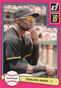 2016 Donruss STARLING MARTE Retail 1982 Pink Border Parallel #33 Pirates
