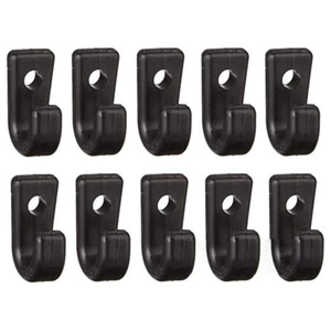 Paquete de 10 ganchos de amarre de nailon negros premium ideales para kayaks y tablas de remo - Imagen 1 de 12