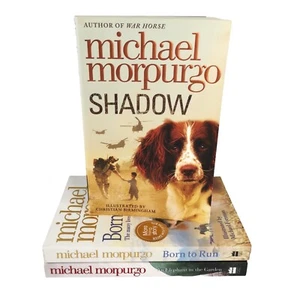 Michael Morpurgo x3 Born To Run Shadow & An Elephant In The Garden, PB Books VGC - Picture 1 of 18