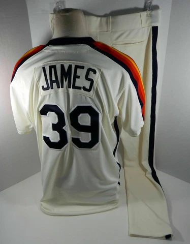 MAJESTIC 48 XL JOSH JAMES HOUSTON ASTROS GAME USED TBTC JERSEY & PANTS Cover