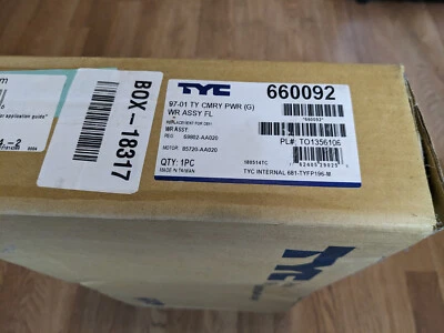 Motor y regulador de ventana eléctrica, delantero izquierdo - TYC 660092 - 1997-2001 Toyota Camry Foto 1 de 4