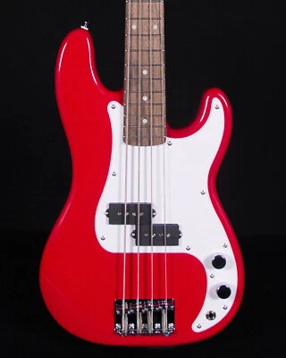 Squier Mini P-Bass, Laurel FB, Dakota Red - Image 1 of 4
