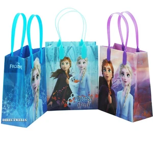12 bolsas reutilizables Disney Frozen II para fiesta pequeña favor - Imagen 1 de 3