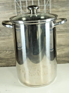 Williams Sonoma Asparagus Steamer/Cooker Basket Insert Glass Top Lid 5 Qt. Quart - Picture 1 of 5