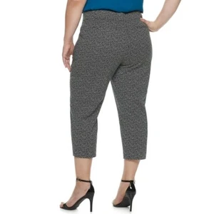 NEU Damen 20W schwarz Caprihose Mid Rise Torie APT9 gerade durch Hüfte - Bild 1 von 12