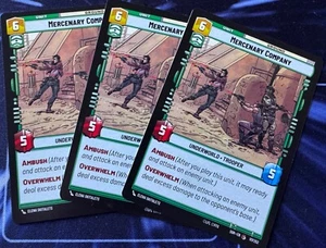 Star Wars Unlimited Spark of Rebellion 3X Mercenary Company Common Card - Picture 1 of 2
