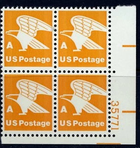 US 1978 "A" Rate (15 cent) Plate Block (1735) .  Mint Never Hinged - Picture 1 of 1