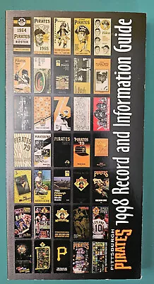1998 Pittsburgh Pirates Media Guide - All Media Guides Cover - Image 1 of 2
