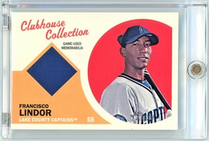 Francisco Lindor 2012 Topps Heritage Clubhouse Collection #CCR-FL Relic