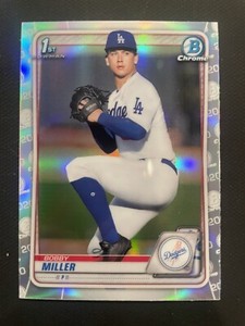 Bobby Miller 2020 Bowman Draft Chrome Refractor BD-38
