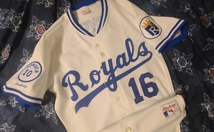BO JACKSON 1987 KANSAS CITY ROYALS RAWLINGS HOME AUTHENTIC JERSEY SIZE 38 - Picture 1 of 14